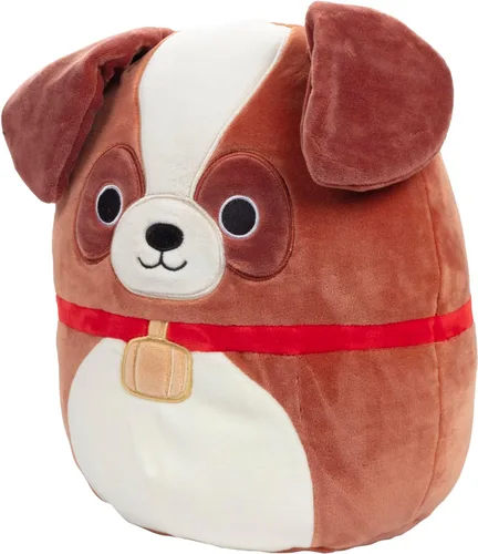 Miniatura 3 de Squishmallows Sassafras el Perro San Bernardo de 25 cm - Peluche con Licencia Oficial de Kellytoy - Juguete de Peluche de Cachorro Coleccionable