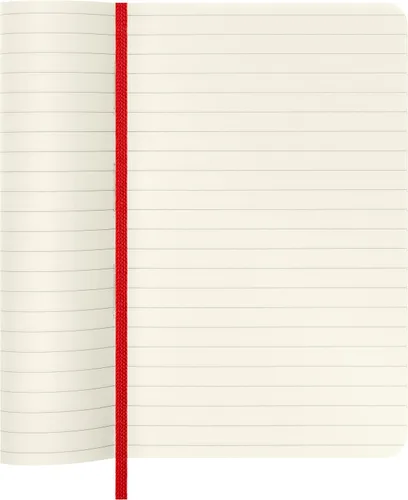 Miniatura 6 de Moleskine Cuaderno clásico, tapa suave, bolsillo (3.5 x 5.5 pulgadas), rayado/con líneas, rojo escarlata, 192 páginas