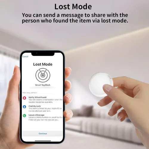 Miniatura 6 de Paquete de 2 rastreadores GPS para vehículos que funcionan con Find My (solo iOS) Buscador de artículos de automóvil en tiempo real, cobertura