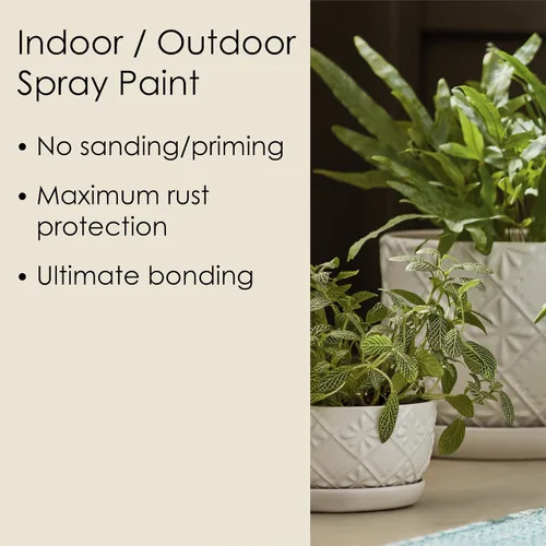 Miniatura 80 de Krylon Fusion - Pintura en aerosol adhesiva todo en uno para uso en interiores y exteriores, 12 onzas, aluminio