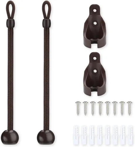 Coolaroo - Kit de amarre de persianas enrollables para exteriores Coolaroo, persianas enrollables para exteriores e interiores y cubiertas de Marrón