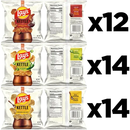 Miniatura 3 de Lay's Kettle Cooked - Papas fritas sabor jalapeño, 0.85 onzas (paquete con 40 unidades)