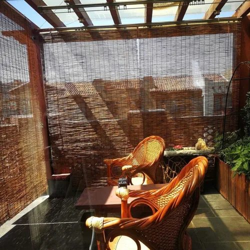 Miniatura 5 de Persianas enrollables para exteriores, 64, 72 y 156 pulgadas, persianas enrollables para filtrar la luz, persianas de bambú para terraza, porche