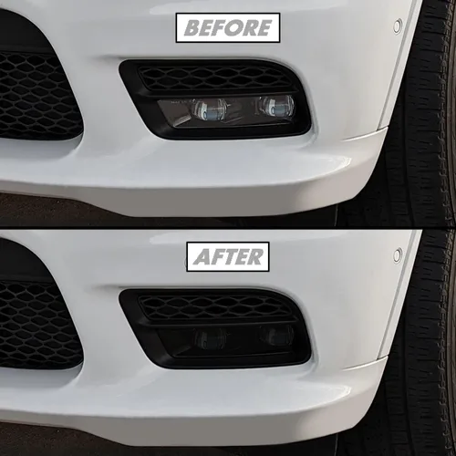 Miniatura 9 de SlickMod Tinte de humo de vinilo precortado para espejo lateral Dodge Durango 2011-2023 (20% humo oscuro, 4. señal de giro de espejo)