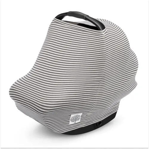 Miniatura 20 de Parker Baby - Funda de asiento de automóvil 4 en 1 para niños, toldo elástico para asiento de automóvil, funda de lactancia, funda para carrito