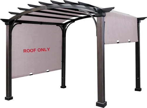 Miniatura 8 de SCOCANOPY L-PG152PST-B - Correa de repuesto compatible con pérgola independiente Lowe's Allen + Roth de 10 pies x 10 pies, gris