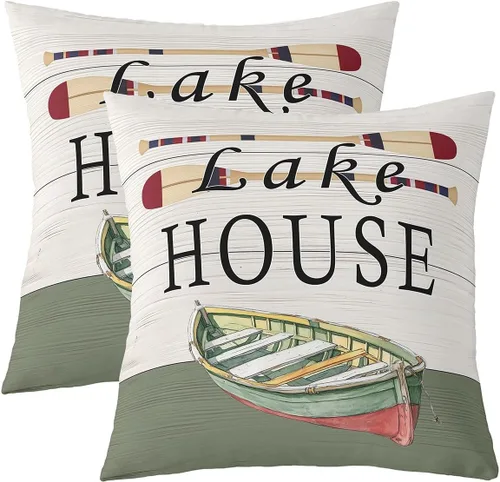 Miniatura 11 de Erosebridal American Flag Cushion Cases 16x16 Inch Set of 2 Army Green Camo Throw Pillow Covers Bear Claw Hunting Theme Pillow Covers Camoflage