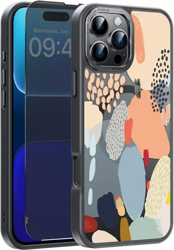 Miniatura 64 de Goodon Funda para iPhone 17 Pro con protector de pantalla de privacidad, compatible con Magsafe, a prueba de golpes, translúcida mate, bonita funda