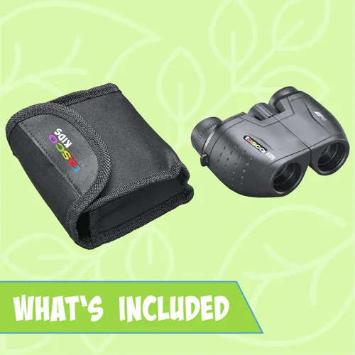 Miniatura 4 de Tasco Binoculares para niños de 8 x 21 pulgadas, binoculares compactos para niños de 3 a 12 años, ideales para aventuras, senderismo, campamento