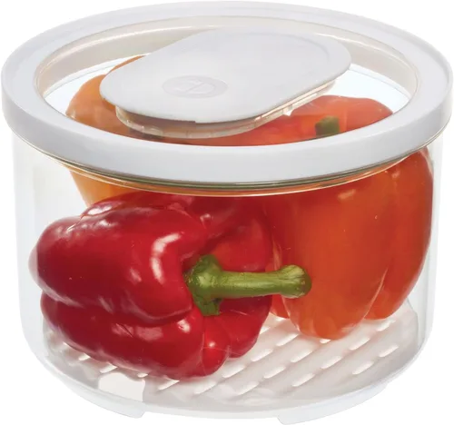 Miniatura 6 de iDesign Large Fridge Produce Bin with Removable Drainage Tray and Lid - Set of 2 - Clear