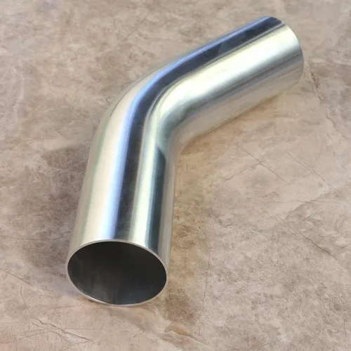 Miniatura 5 de 2" (51mm) OD 45 Grados Tubo de Codo de Aluminio, Tubo de Intercooler, Tubo de Toma de Aire, Radio 1.5D, Tubo de Aleación de Aluminio Alto Pulido