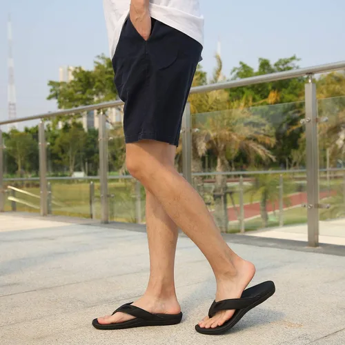 Miniatura 3 de MEGNYA Sandalias ortopédicas para hombre para fascitis plantar, sandalias atléticas con soporte para el arco, cómodas pantuflas para caminar