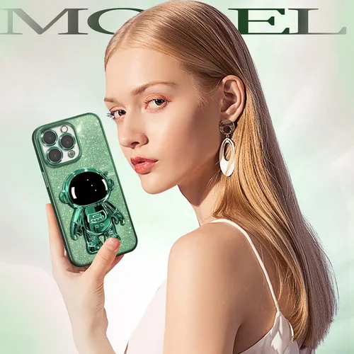 Miniatura 106 de Buleens Funda para iPhone 11 Pro Max Astronauta, Fundas Transparentes para iPhone 11 ProMax con Papel con Purpurina y Soporte de Astronauta, Mujeres