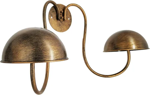 Miniatura 6 de Owlgift Moderno estante de metal montado en la pared para sombreros/peluca soporte de exhibición con 2 ganchos circulares para sombreros, color negro