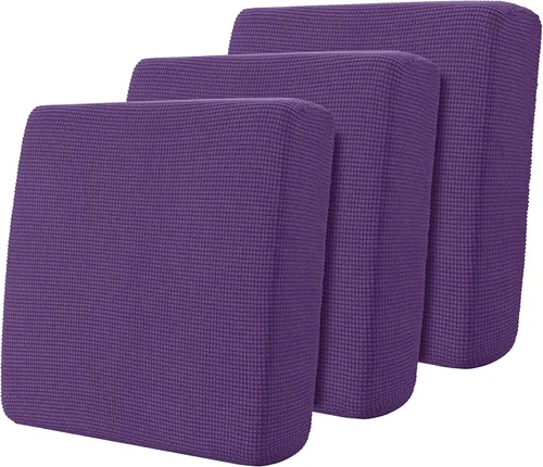 Miniatura 8 de Hokway Funda elástica protectora deslizante para cojines/sofá Gris claro