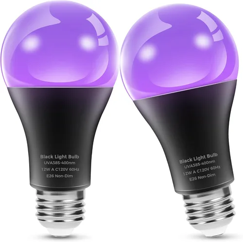 Miniatura 11 de L LOHAS LED Bombillas LED, Bombilla de Luz Ámbar para Ayuda del Sueño, A19 9W (Equivalente a 60 Vatios), Bloqueo de Luz Azul, Bombillas Regulables