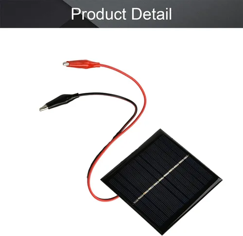 Miniatura 4 de Fielect 1.5V 0.7W policristalino mini módulo de panel solar DIY para juguetes ligeros cargador 10.630x2.165 in, 1pcs
