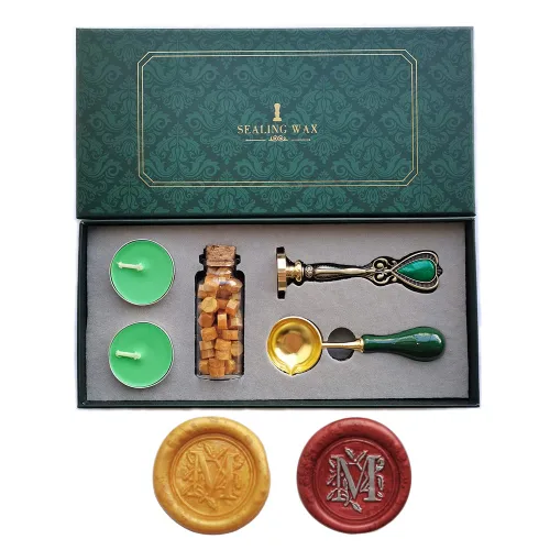 Miniatura 17 de Fancy Letters S - Juego de sellos de cera personalizados, sello de cera para tarjetas de cartas invitaciones letras S