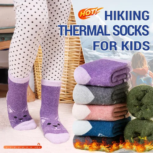 Miniatura 20 de Eocom 6 pares de calcetines de invierno cálidos de lana para niños y niñas
