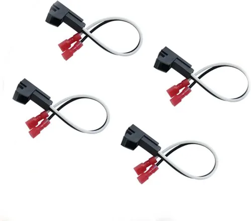 Miniatura 8 de Paquete de 4 arneses de altavoz de repuesto para GM Motors Buick Cadillac Chevy Oldsmobile Adaptador de arnés de cableado de altavoz de puerta