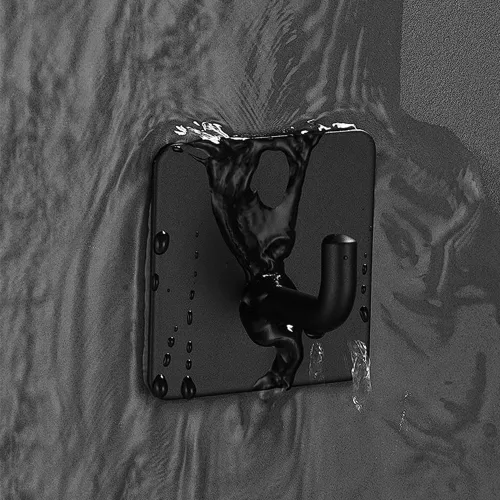 Miniatura 6 de Ganchos para Toallas de Baño - Paquete de 6 Ganchos Autoadhesivos Fuertes para Abrigos/Ropa, Ganchos Adhesivos Sin Perforación, Gancho de Pared