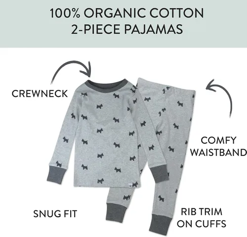 Miniatura 3 de HonestBaby unisex-baby Classics 2-piece Pajamas Sleepwear Pjs 100% Organic Cotton for Baby, Toddler, Kids