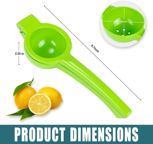 Miniatura 2 de Exprimidor manual Citrus Lemon Squeezer,Exprimidor de frutas Lime Press Metal,Herramienta profesional de la cocina del exprimidor de la mano Rojo