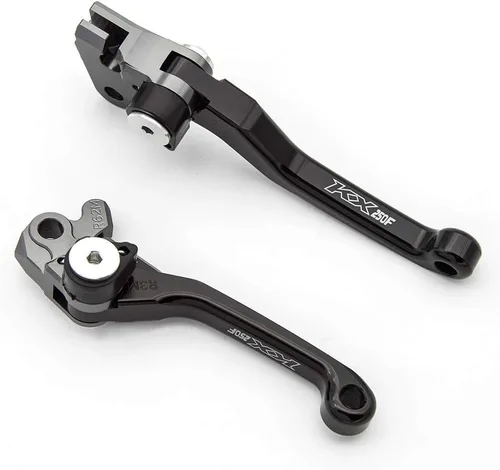 Miniatura 8 de Krace Juego de palancas de freno y embrague pivotantes CNC para motocross de bicicleta de tierra compatible con YZ80/85 2001 2002 2003 2004 2005