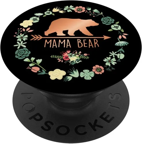 Miniatura 6 de Mama Bear Flowers PopSockets PopGrip: agarre intercambiable para teléfonos y tabletas PopSockets MagSafe PopGrip para iPhone