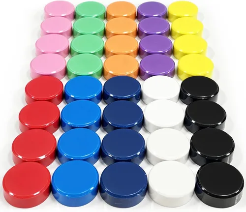 Miniatura 17 de Qualsen Imanes para nevera, 20 imanes para refrigerador, pequeño imán para pizarra blanca, mini imán lindo para refrigerador, casillero, pizarra 10