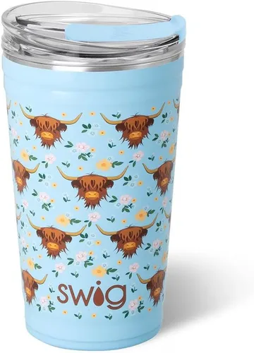 Miniatura 92 de Swig Life - Vaso aislante de 22 onzas, vaso de viaje para café con tapa, taza de café para viaje compatible con portavasos, de acero inoxidable