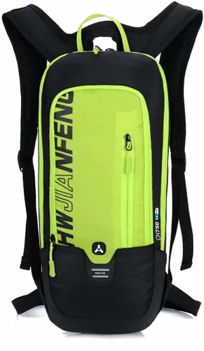 Miniatura 10 de WINDCHASER Mochila de ciclismo, mochila de bicicleta de 10 L, bolsa impermeable transpirable para viajes al aire libre, senderismo, escalada, Negro