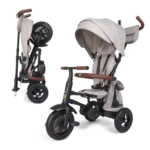 Rito Premium Edition Triciclo plegable para niños - Cochecito compacto y portátil para niños de 10 meses a 4 años en adelante, neumáticos llenos de