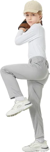 QBK 2T 3T 4T 5T to 17 años Niños Pantalones de Béisbol Pantalones Pantalones de Softbol Niños Tee Ball Pantalones