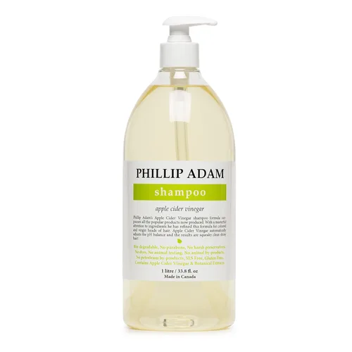 Miniatura 6 de Phillip Adam Champú de vinagre de sidra de manzana para cabello brillante, sin sulfatos y sin parabenos, aroma original de manzana verde, 12 onzas