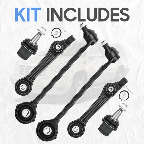 Miniatura 4 de RWD Brazos de control delanteros y traseros delanteros y traseros con rótulas Kit de suspensión para Chrysler 300 Dodge Charger Challenger Magnum