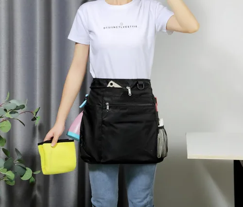 Miniatura 2 de Bafelia Delantal de limpieza impermeable con 8 bolsillos, suministros de uniforme de limpieza, delantal de trabajo duradero para disfraz