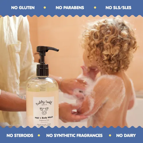 Miniatura 6 de TUBBY TODD Baby Bundle - Conjunto de Cuidado de la Piel para Recién Nacidos - Champú y Gel de Cuerpo Hipoalergénico, Ungüento Multiusos con Avena