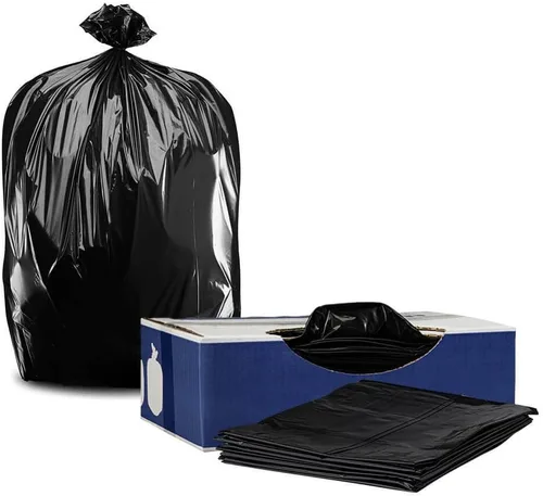 Plasticplace Bolsas de basura de 35 galones │ 1.5 mil │ Revestimientos negros resistentes para botes de basura │ 33 x 48 pulgadas (100 unidades)
