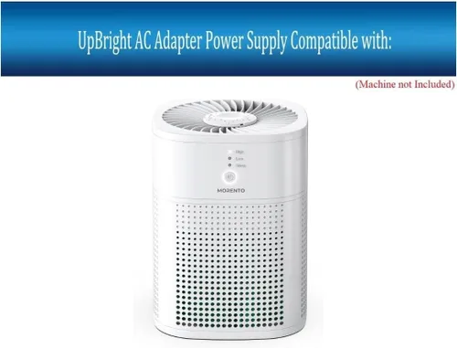 Miniatura 2 de UpBright Adaptador de 12 V CA/CC compatible con purificadores de aire MORENTO HY1800 Purificador de aire para dormitorio, filtro HEPA, alergias al