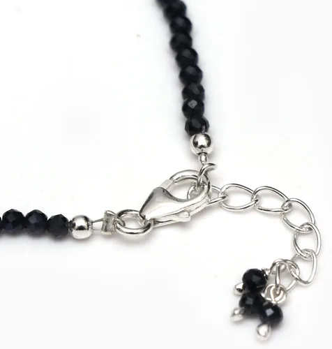 Miniatura 7 de Pulsera ajustable de plata esterlina 925 con cuentas completas para mujer, cuentas de piedras preciosas naturales, pulsera delicada, regalo