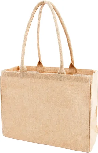 Miniatura 17 de Bolsa de mano de yute KAF Home para el mercado con asas, Talla única