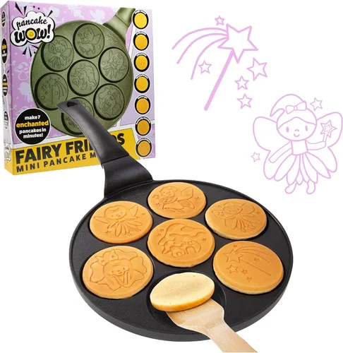 Miniatura 14 de Sartén mini para hotcakes con emojis - 7 caras sonrientes únicas para niños, sartén antiadherente para hotcakes con moldes para la estufa, plancha