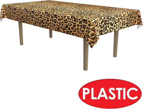 Miniatura 4 de Beistle Mantel navideño con estampado de leopardo, 1 pieza, multicolor