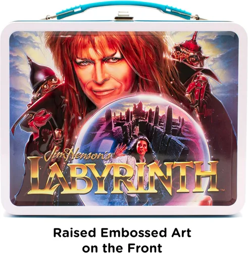 Miniatura 3 de AQUARIUS Labyrinth - Caja grande de diversión, caja de almacenamiento de lata resistente con mango de plástico y cubierta frontal en relieve