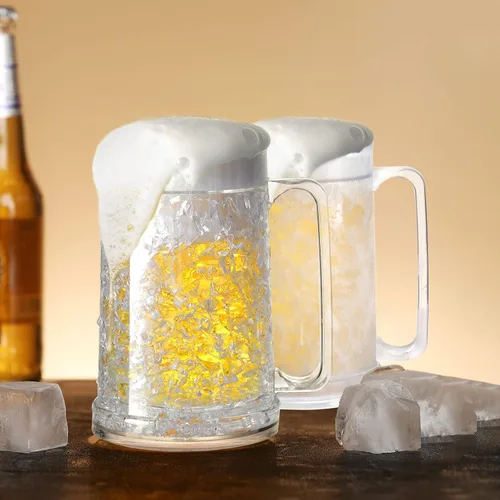 Miniatura 3 de Auhafaly Taza congeladora de doble pared, taza de hielo aislada con gel de 16 oz/15.2 fl oz (juego de 4)