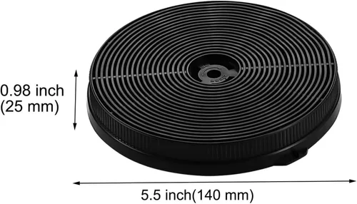 Miniatura 4 de Filtro de carbono (CF-A) para campana extractora SNDOAS para debajo del gabinete, modelo GF23 TF23, filtro redondo, filtro de ventilación de carbón