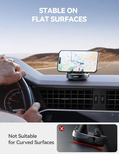 Miniatura 5 de JOYROOM Soporte de teléfono para automóvil, ajustable en 360° y evita el deslumbramiento del sol, soporte de teléfono para automóvil, diseño