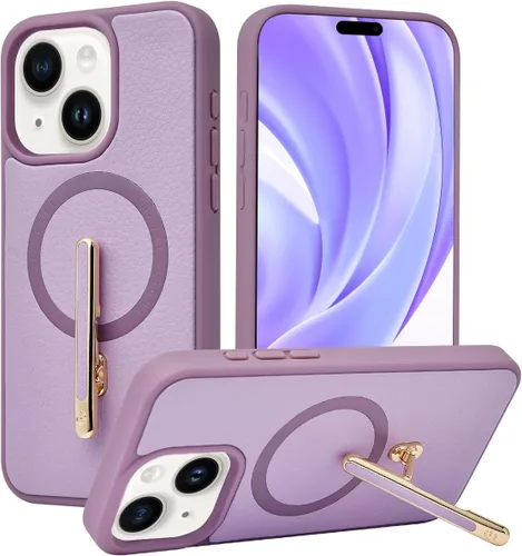 Miniatura 21 de CUSTYPE Funda para iPhone 13 Pro Max de 6.7 pulgadas con soporte, funda de cuero delgada con soporte de 2 vías, compatible con MagSafe, funda