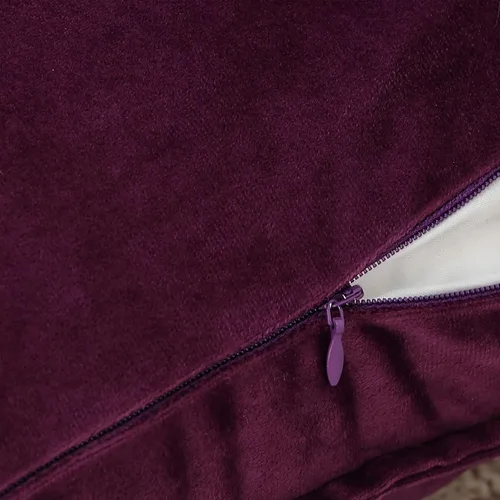 Miniatura 2 de JIAHANNHA Fundas de Almohadas Decorativas de Terciopelo Morado Paquete de 2 Primavera Decorativas Suaves para Sofá Cama Sala de Estar Oficina 18×18